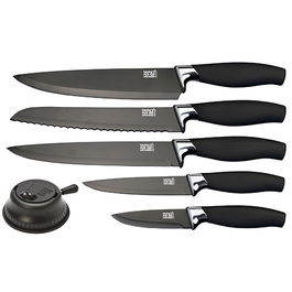 Taylors Eye Witness Brooklyn Chrome 5 Piece Knife Set with Knife Sharpener