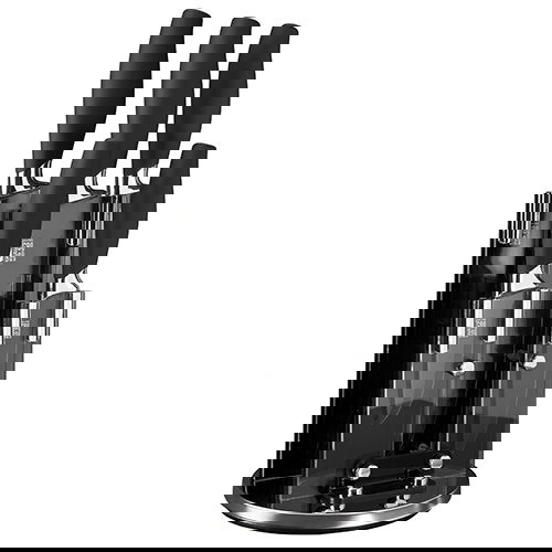 Taylors Eye Witness Brooklyn Chrome 5 Piece Revolving Knife Block Set