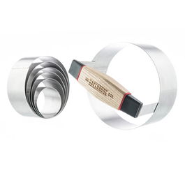 Bakehouse & Co 7 Piece Stainless Steel Straight Edge Cookie Cutter Set