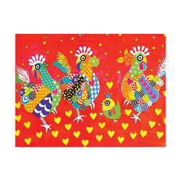 Maxwell & Williams Love Hearts Tea Towel Chicken Dance