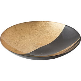 Anton Studios Black and Gold Fusion Bowl