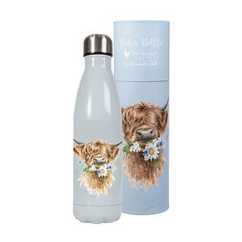 Wrendale Designs Cow Water Bottle 500ml - Daisy Cow