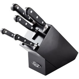 Stellar Sabatier 5 Piece Knife Black Block Set