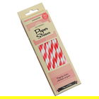 Eddingtons Paper Straws Red Stripe 30 Pack