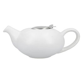 London Pottery Pebble Filter 4 Cup Teapot Matt White