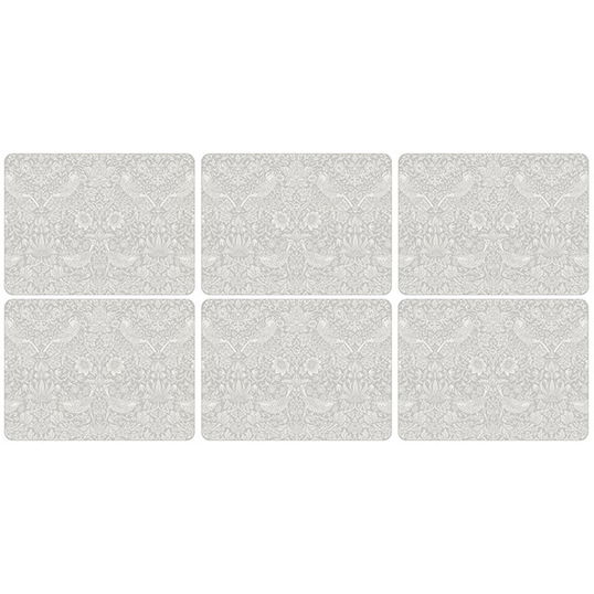 Morris & Co Pure Strawberry Thief Placemats Set of 6