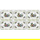 Portmeirion The Holly & The Ivy Set of 6 Placemats with 6 FREE Coasters