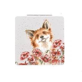 Wrendale Designs Poppy Fields Fox Compact Mirror