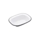 Living Nostalgia Enamel 16cm Oblong Pie Dish