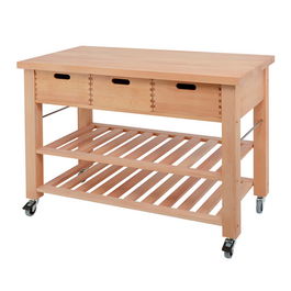 Eddingtons Lambourn Contemporary 3 Drawer Kitchen Trolley