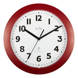 Acctim Parona Wall Clock Red