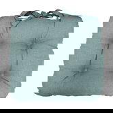 Le Chateau Linen-Look Seat Pad Duck Egg