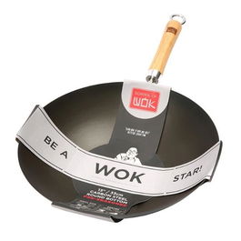 School of Wok Round Bottom Pre-Seasoned Wok (13