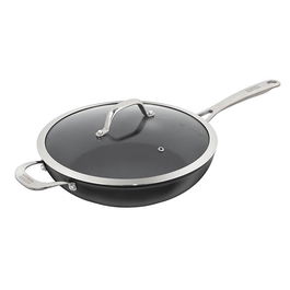 Kuhn Rikon Easy Pro Induction 28cm Saute Pan with Helper Handle & Glass Lid