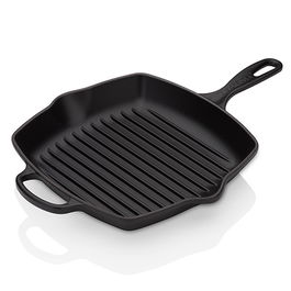 Le Creuset Signature Satin Black Cast Iron 26cm Square Grillit