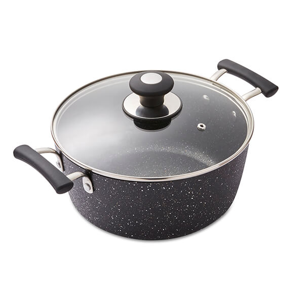 Tower Precision 24cm Stock Pot Black