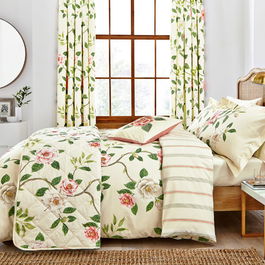 Sanderson Options Christabel Duvet Cover Set Super King Size Coral