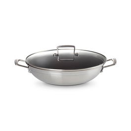 Le Creuset 3-Ply Stainless Steel 30cm Non-Stick Wok