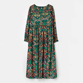 Joules French Navy Leaf Camilla Tiered Dress