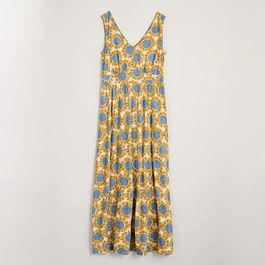 Seasalt Polmanter Dress Sunflower Collage Corn Size 12