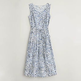 Seasalt Belle Dress Foliage Doodle Chalk Size 12