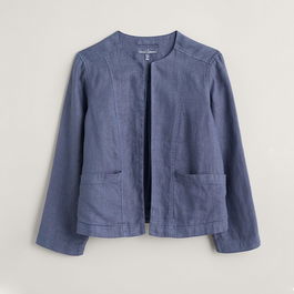 Seasalt Country House Linen Jacket Nightfall Size 10