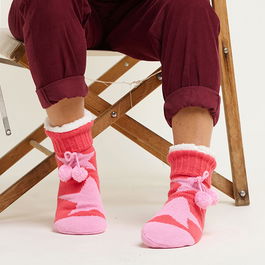 Brakeburn Star Knitted Slipper Sock