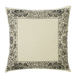 Morris & Co Artichoke Cushion 45x45cm Charcoal & Mustard